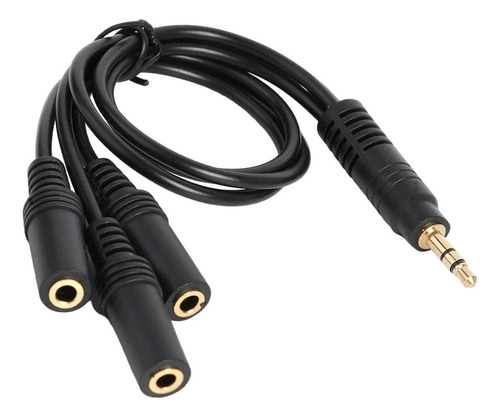 3 Distribuidor De Audio Extensor De Auriculares 3,5 Mm Macho