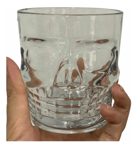 2 Piezas Set Vasos Calavera Craneo Old Fashion Whisky 260ml