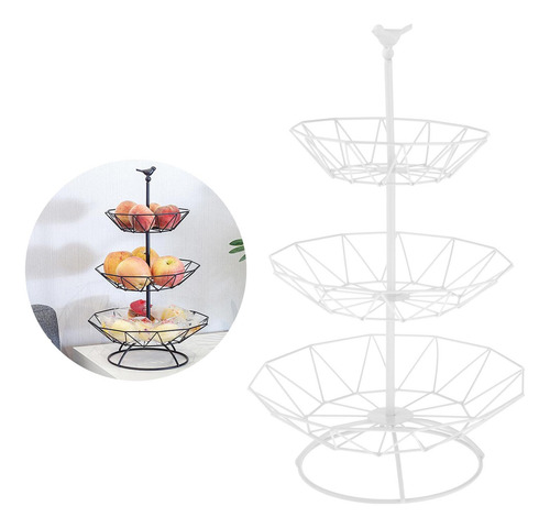 Cesta De Frutas Con Encimera De Hierro Soporte Para