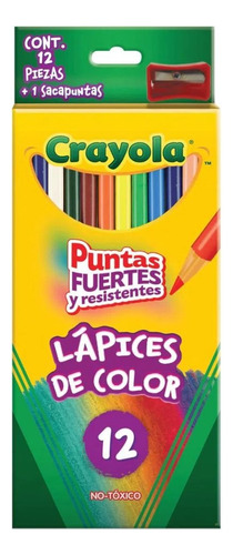 Pack 5 Crayola Lápices Juego De Colores 12 Pzas C/u Escuela