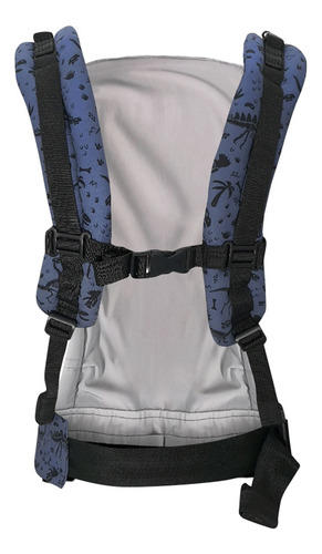 Portabebé Ergonómico Nukú Gabardina La Rebozería Bebé A Color Azul