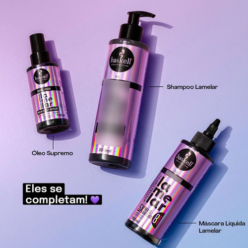Haskell Óleo Supremo Lamelar Brilho Gloss E Nutrição- 100ml