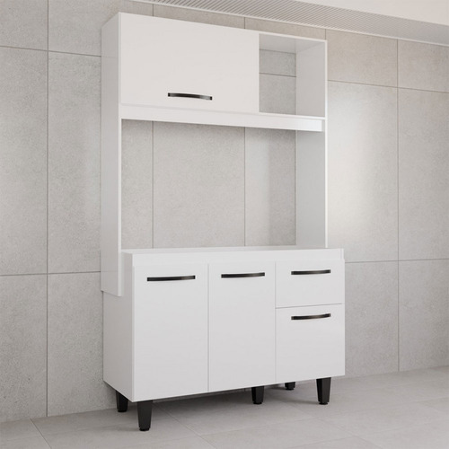 Cozinha Compacta Isis 4 Portas 1 Gaveta Branco - Panorama