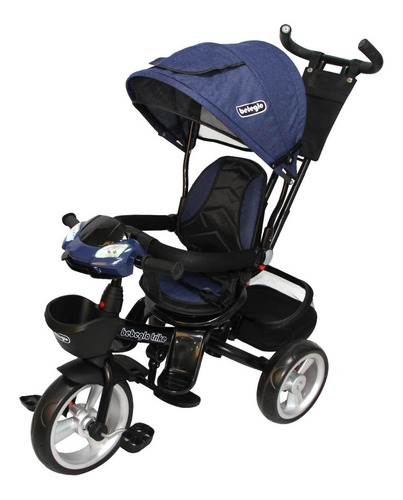 Imagen 5 de 8 de Triciclo Bebeglo Bluetooth Reversible Rs-4080 Azul