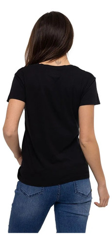 Polera Mujer Cat Script V-neck Tee