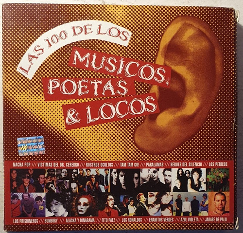 Cd Músicos Poetas Y Locos 5cds + Dr Cerebro Bunbury Pericos