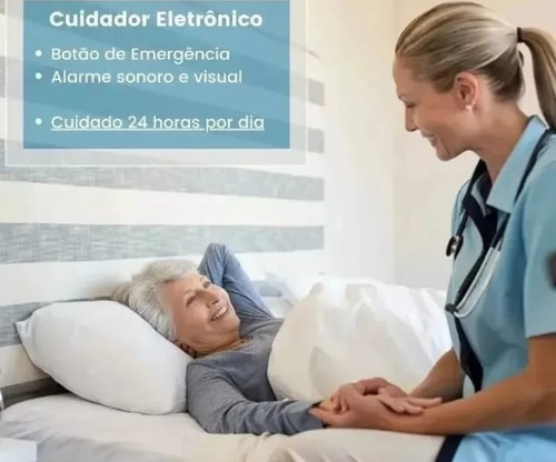 Botão De Pânico Para Emergência Idosos Alarme Sos 3 Receptor