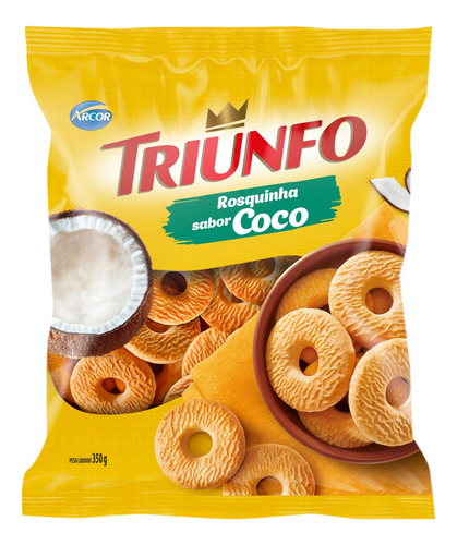 Biscoito Triunfo Rosquinha de coco 350 g