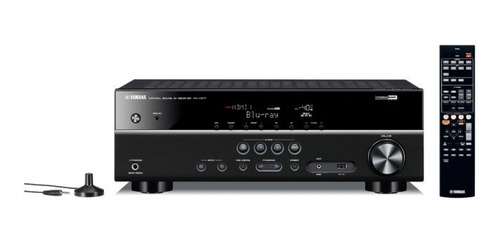 Receiver Yamaha Rx V377bl Bivolt 100w Preto Usb Extra Bass 