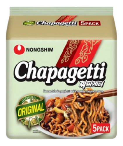 Fideos Nongshim Chapagetti Chajang 127 Gramos 5 Paquetes