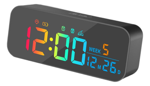 Fs Reloj Digital De Mesa Con Luz Ambiental Suave