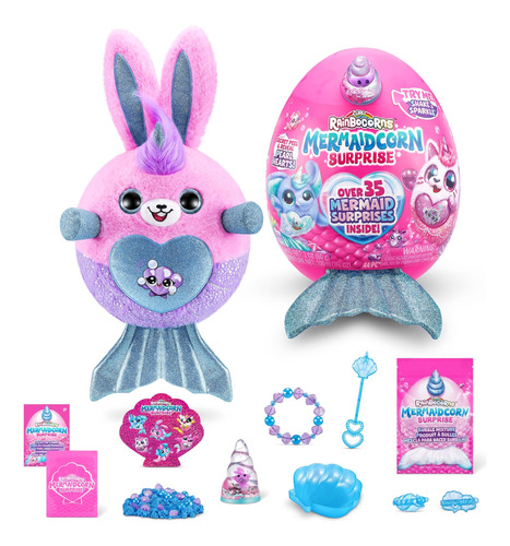 Rainbocorns Mermaidcorn (bunny) De Zuru, Peluche Coleccionab