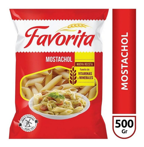 Fideos Favorita Mostachol X 500 Gr