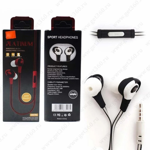 Fone De Ouvido Sport Platinum Headphones Dk76i