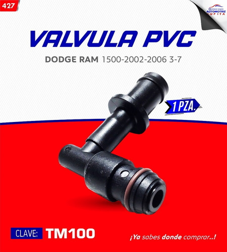 Valvula Pcv Para Dodge Ram Motor 1500 2002 2006 3.7