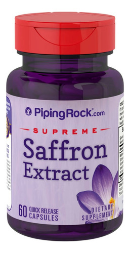 Saffron (azafrán) Extract X 60 Cápsulas - Piping Rock