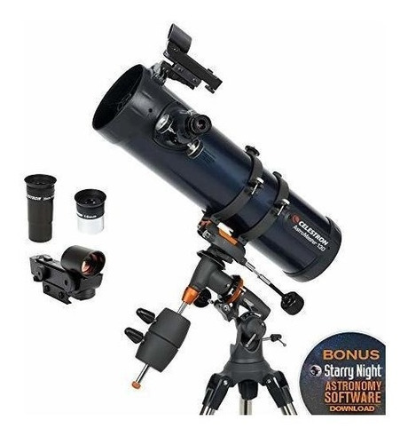 Telescopio Celestron 650 X 130 Eq Astromaster + Motor Color Otros