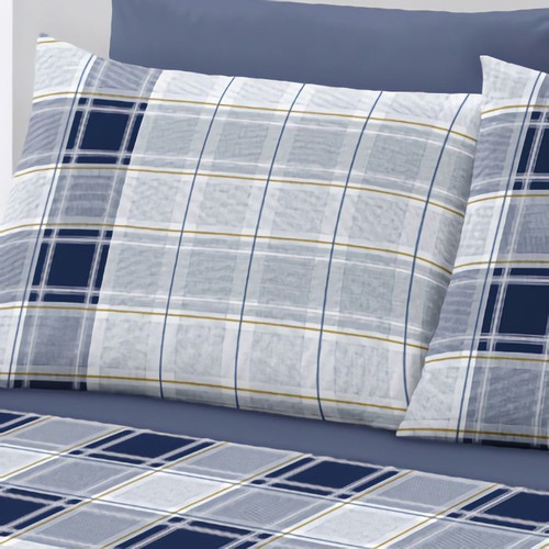 Jogo De Lençol Cama Queen Santista Royal Matias 100% Algodão Cor Estampado