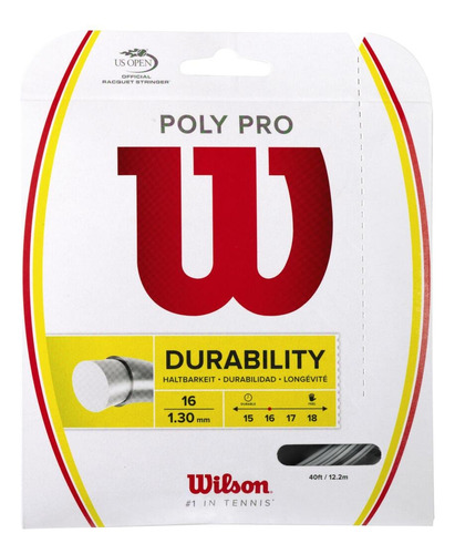 Cuerdas Tenis Wilson Poly Pro 16 Set- 1.30 Mm