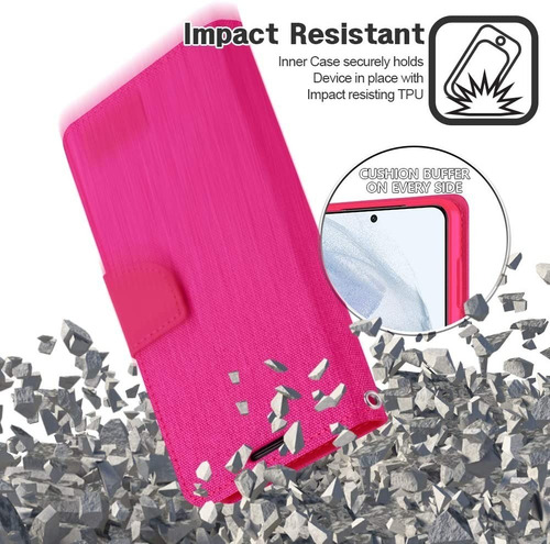 Imagen 6 de 6 de Funda Moto G8 Play Mercury Goospery Canvas Diary