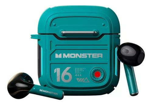 Audífonos Bluetooth Tws Xkt16 Color Azul Petroleo - Monster