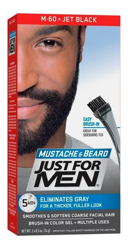 Tinte Just For Men Para Barba Y Bigote Negro M-60
