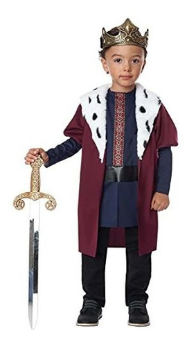 Disfraz Talla Toddler (3t-4t) Para Niño De Rey Halloween