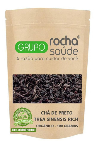 Chá Preto Thea Sinensis Organico  Rich 100 Gramas