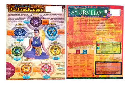  1 Guía De Ayurveda Y 1 Guía De Siete Chakras 