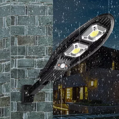 Foco Exterior Luz Led Panel Solar Sensor Movimiento Lampara — Una Ganga