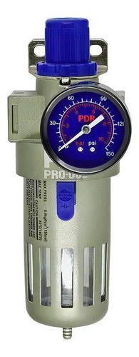 Filtro Regulador De Ar 1/2 C/manômetro 150psi Pro-002