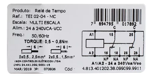 ALTRONIC TEI-01 MC TEI-TEMPO 30S MULTI FUNCTION TIME RELAY