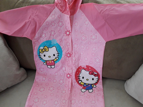 Impermeable De Niña Original Hello Kitty Talla 10. Oferta!!