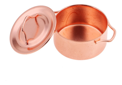 Imagen 5 de 11 de 3x Olla De Sopa De Metal Con Cubierta Para 1/12 Dollhouse
