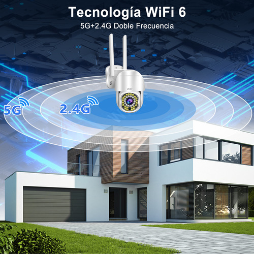 2nlf® Cámara De Seguridad Vigilancia Camara Wifi 5g/2.4g 5mp