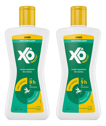 Xô Inseto kit com 2 repelente cimed loção 200ml