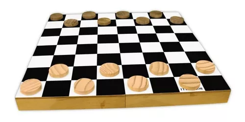 Jogo de Damas Madeira - Checkers