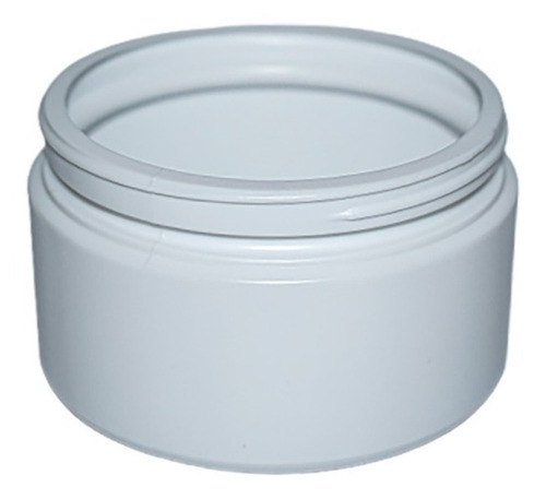 600 Frasco Tarro Pomadero 300 Ml Gr Estético Plástico Blanco