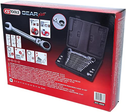 Ks Tools 503.4868 Juego De Llaves De Trinquete Combinadas Ge