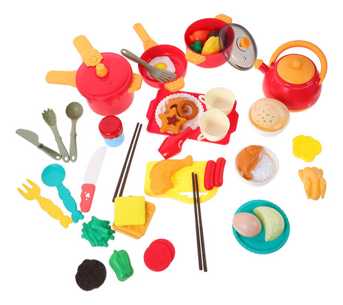 Juego De Vajilla Toy Food Play House, 49 Unidades