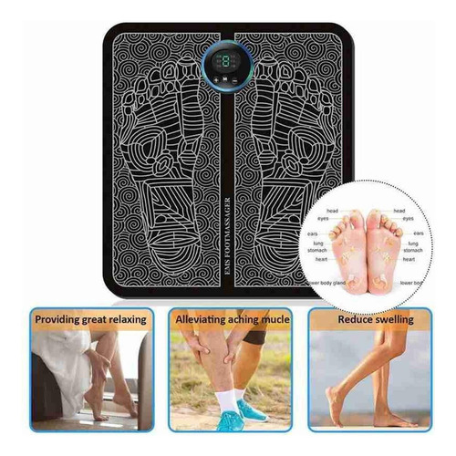 Massageador Elétrico Pés Recarregável Por Usb, Estimulador