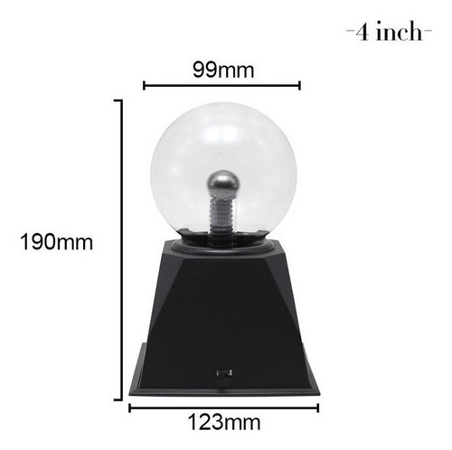 Lâmpada De Plasma Led Novidade Mágica Cristal