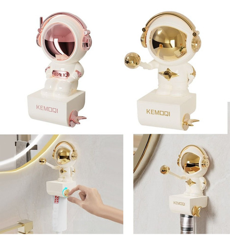 Suporte Manual De Pasta De Dente Astronaut Toothpaste Squeez