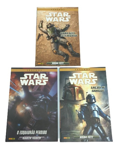 03 Hqs Star Wars Legends Boba Fett E Darth Vader Panini