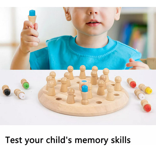 Y Jogo De Memória Wooden Memory Match Stick Chess Colorl