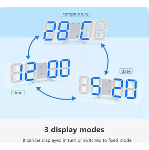 Z Reloj Electrónico De Pared Led De Led Tridimensional C
