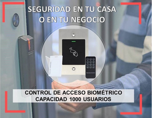 Control Acceso Biométrico Ef2 1000 Usuarios Llave Y Tarjeta