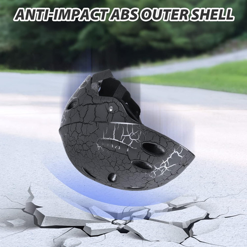Casco De Monopatín Para Niños, Casco De Patinaje Ajustabl...