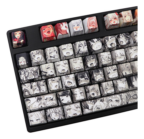 108 Para Key Ahegao Keycap Dye Sublimation Oem Profile Anime