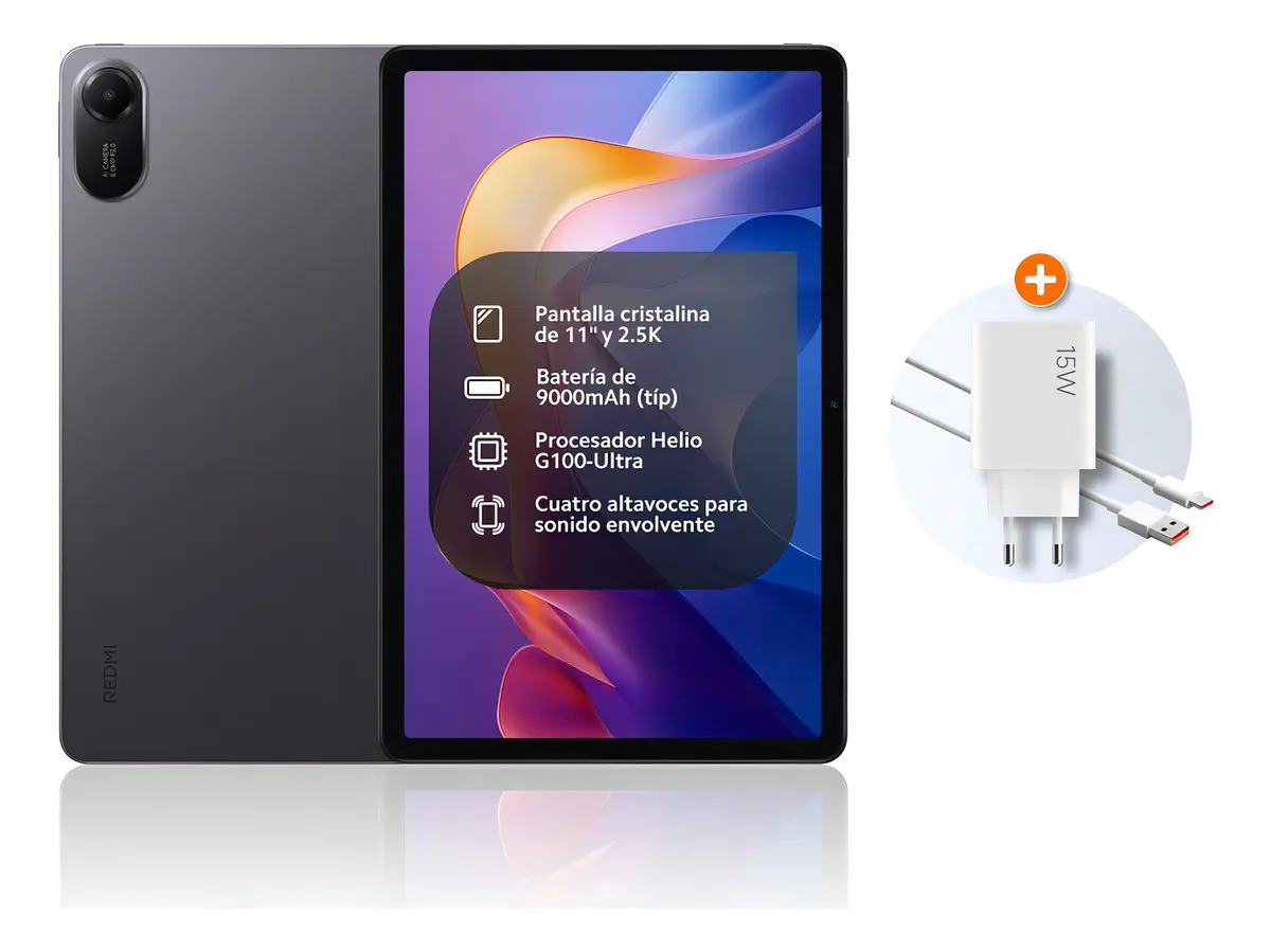 Tablet Xiaomi Redmi Pad 2 11 128/4gb Wi-fi Gray+capa Black Cor Cinza